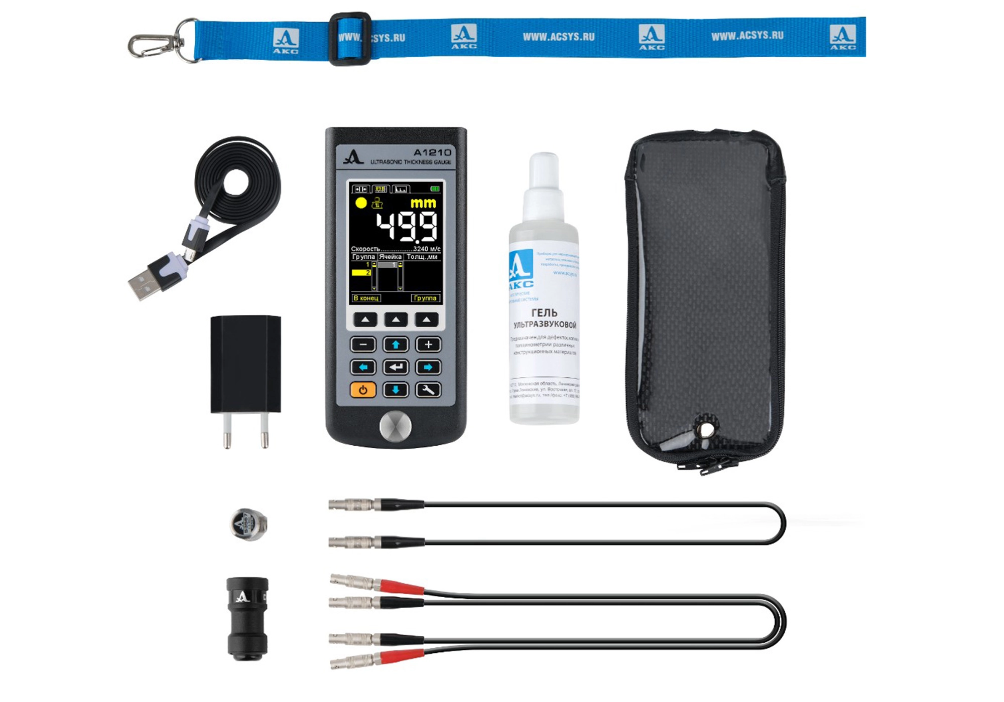 А1210 ультразвуковой толщиномер с А-сканом