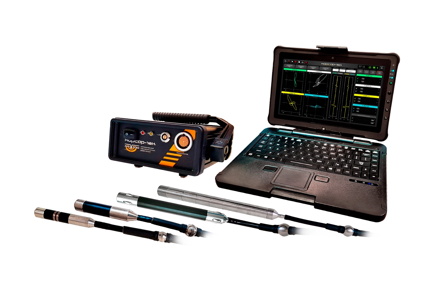 Корсар-16К многоканальный электромагнитный дефектоскоп | система электромагнитного контроля для внутритрубного контроля