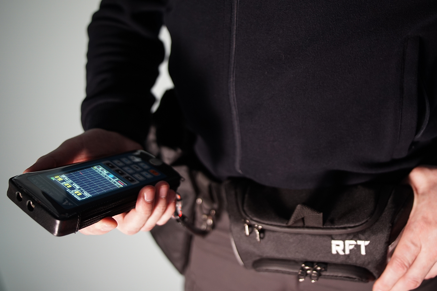 RFT удобная сумка для толщиномера на человеке