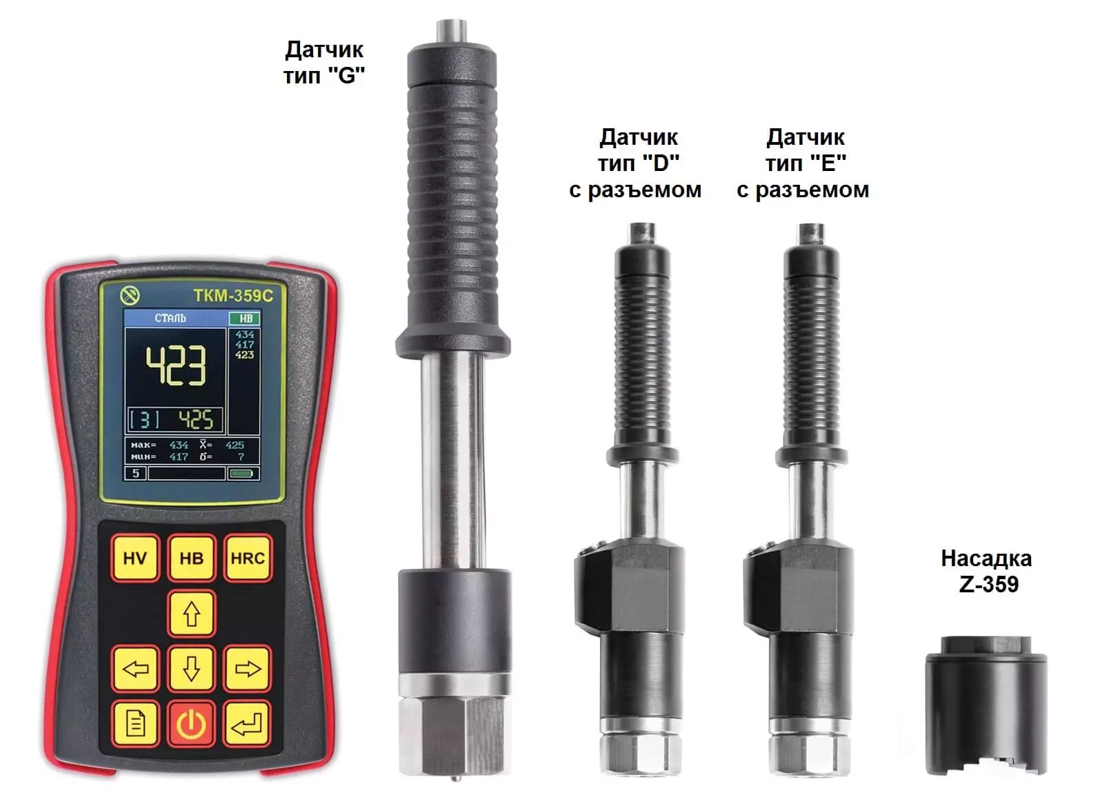 ТКМ-359С твердомер динамический комплект максимум